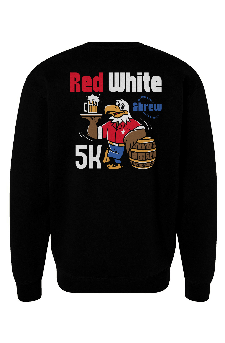Red White & Brew 5K Heavyweight Crewneck Sweatshirt