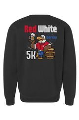 Red White & Brew 5K Heavyweight Crewneck Sweatshirt