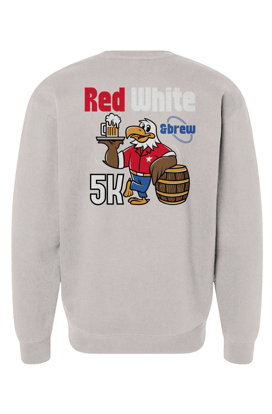 Red White & Brew 5K Heavyweight Crewneck Sweatshirt