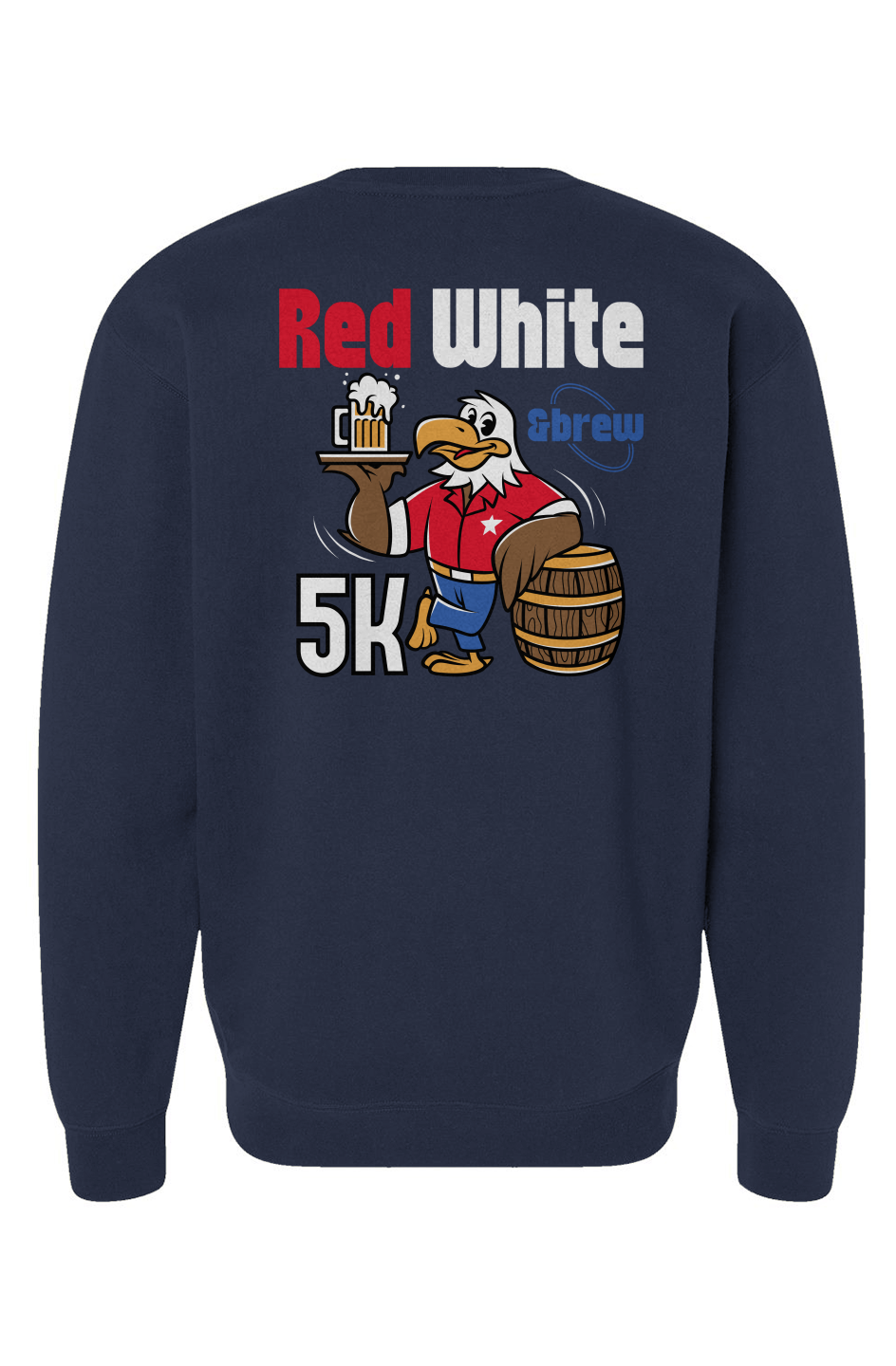 Red White & Brew 5K Heavyweight Crewneck Sweatshirt