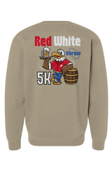 Red White & Brew 5K Heavyweight Crewneck Sweatshirt