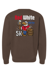 Red White & Brew 5K Heavyweight Crewneck Sweatshirt