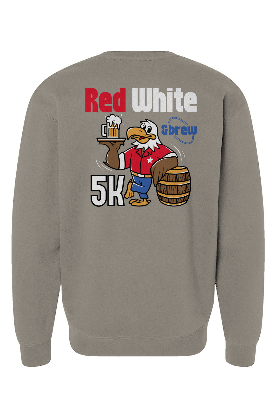 Red White & Brew 5K Heavyweight Crewneck Sweatshirt