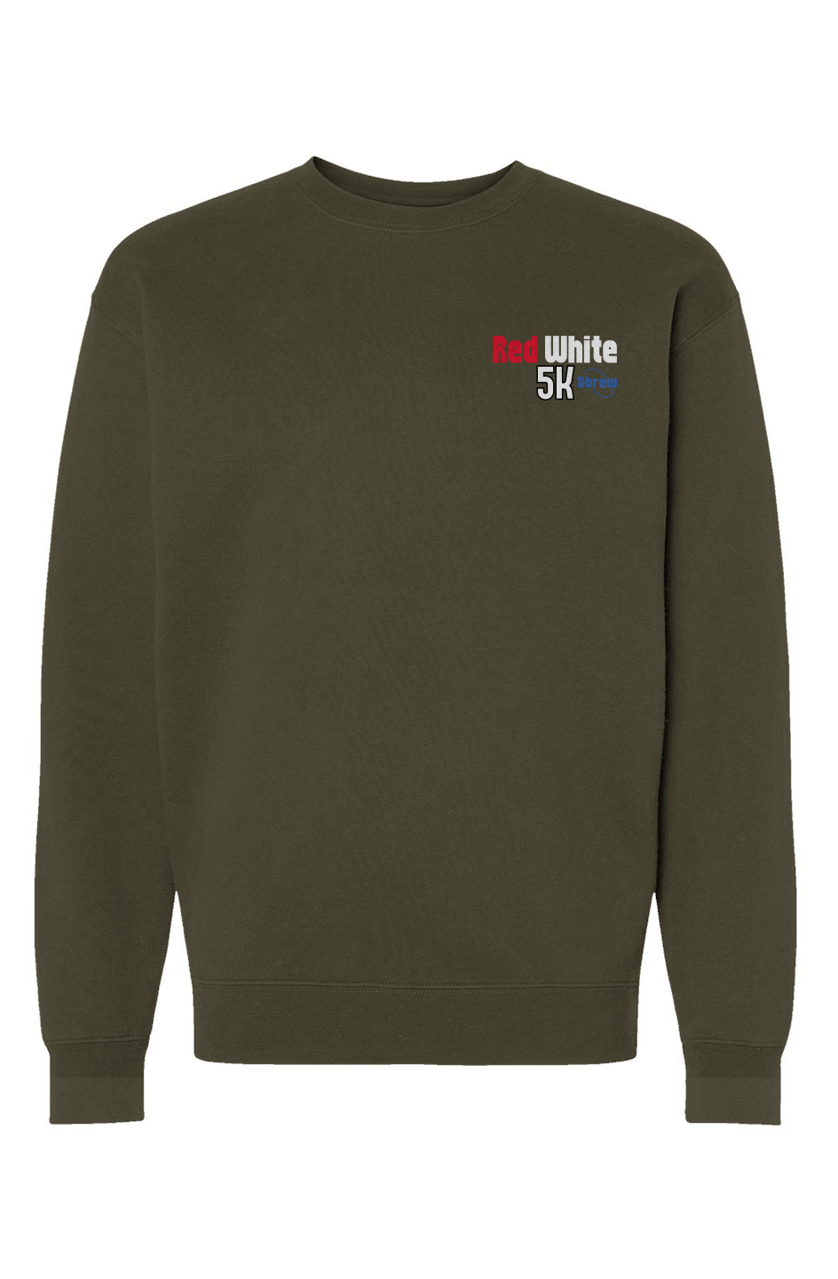 Red White & Brew 5K Heavyweight Crewneck Sweatshirt