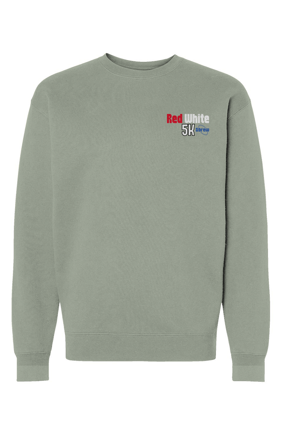 Red White & Brew 5K Heavyweight Crewneck Sweatshirt