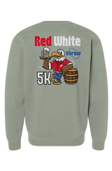 Red White & Brew 5K Heavyweight Crewneck Sweatshirt