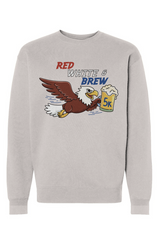 Red White & Brew 5K Heavyweight Crewneck Sweatshirt