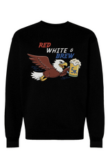 Red White & Brew 5K Heavyweight Crewneck Sweatshirt