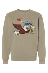 Red White & Brew 5K Heavyweight Crewneck Sweatshirt