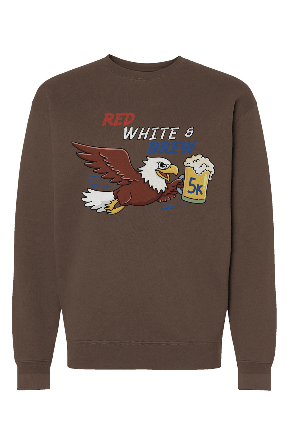Red White & Brew 5K Heavyweight Crewneck Sweatshirt