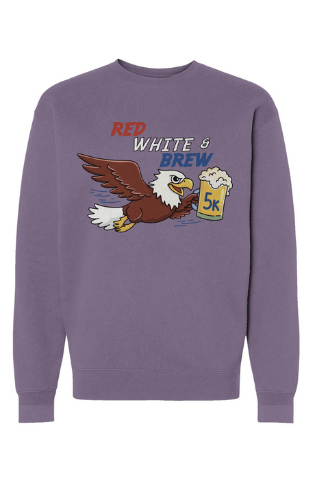 Red White & Brew 5K Heavyweight Crewneck Sweatshirt