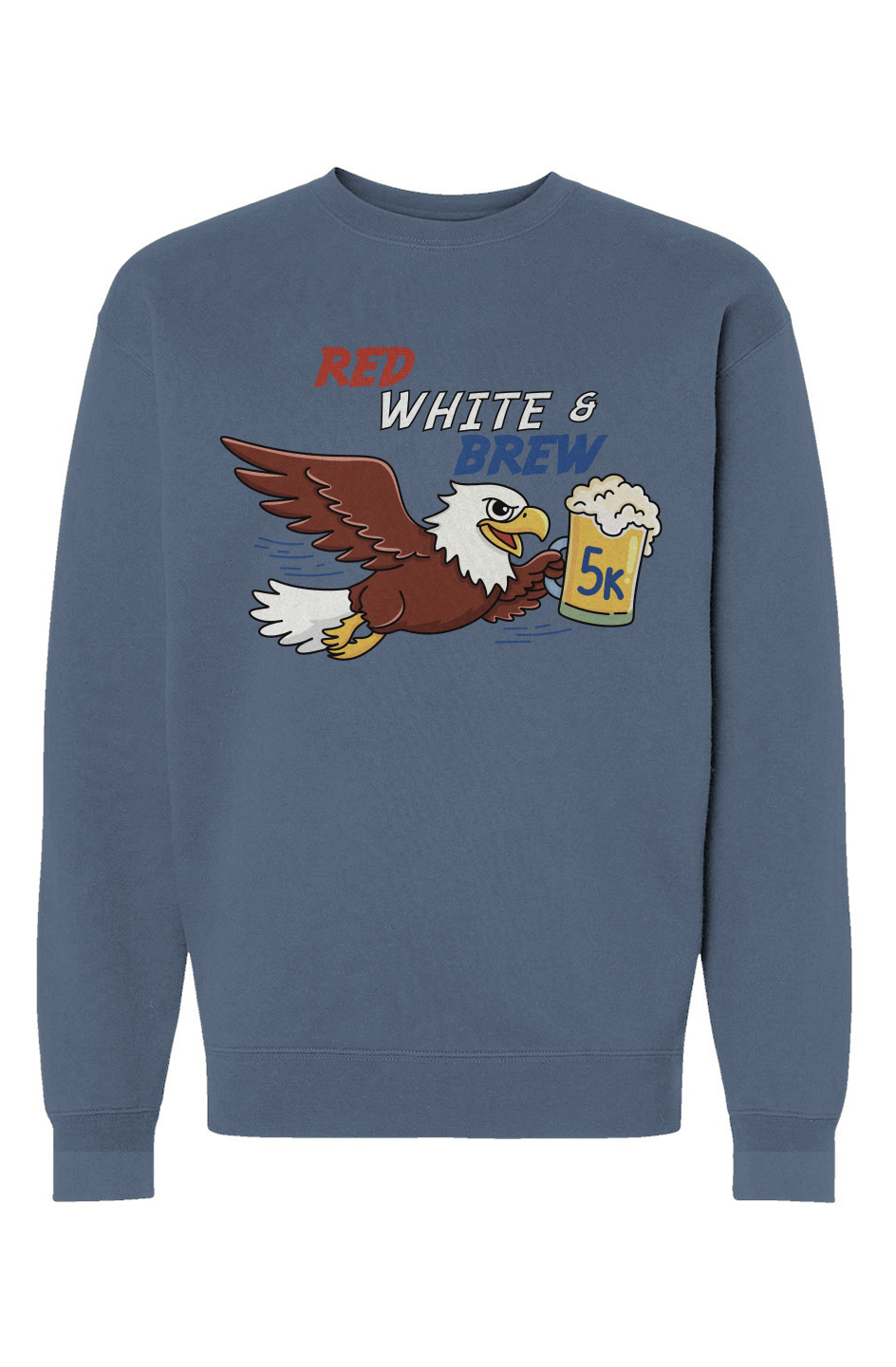 Red White & Brew 5K Heavyweight Crewneck Sweatshirt