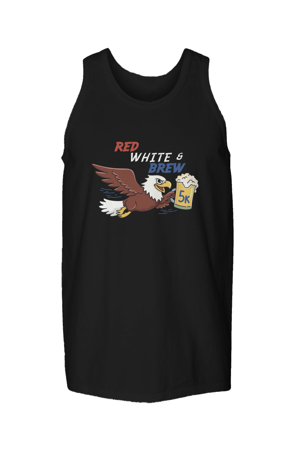 Red White & Brew 5K Garment Dyed Unisex Tank Top