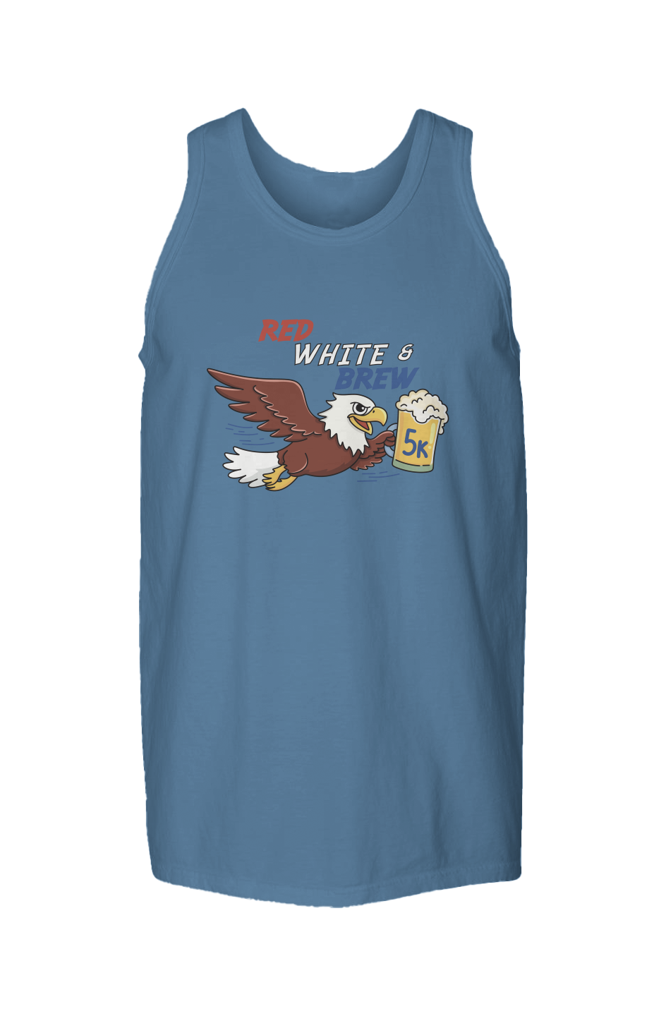 Red White & Brew 5K Garment Dyed Unisex Tank Top