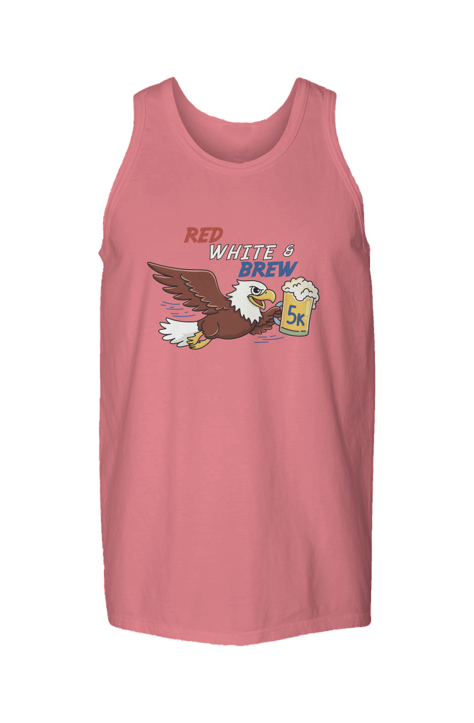 Red White & Brew 5K Garment Dyed Unisex Tank Top