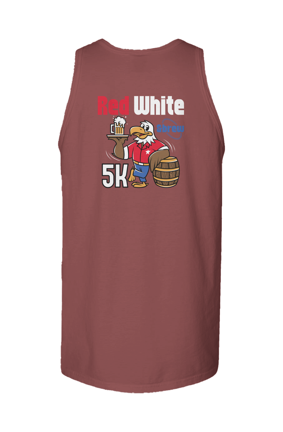 Red White & Brew 5K Garment Dyed Unisex Tank Top