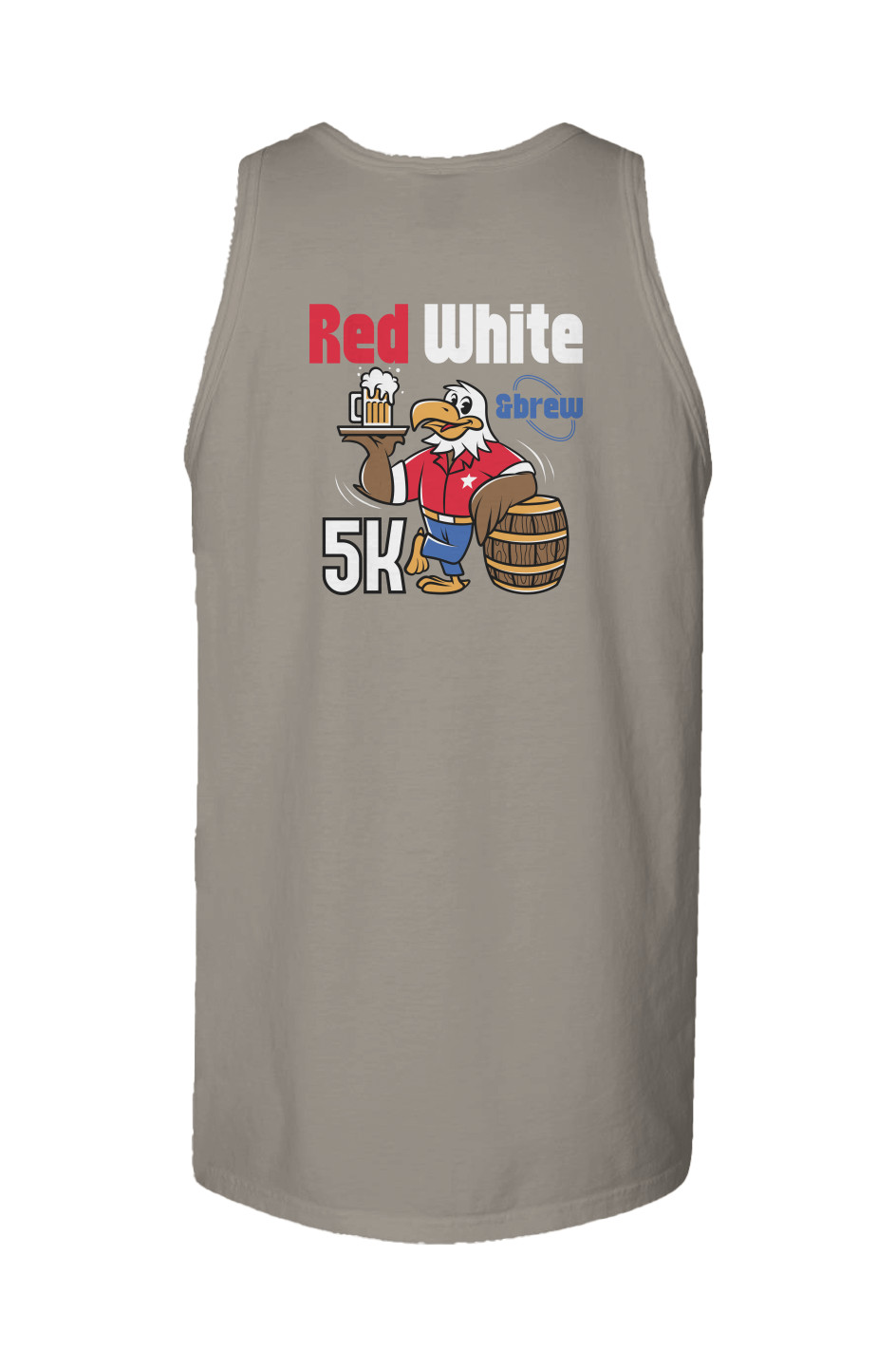 Red White & Brew 5K Garment Dyed Unisex Tank Top