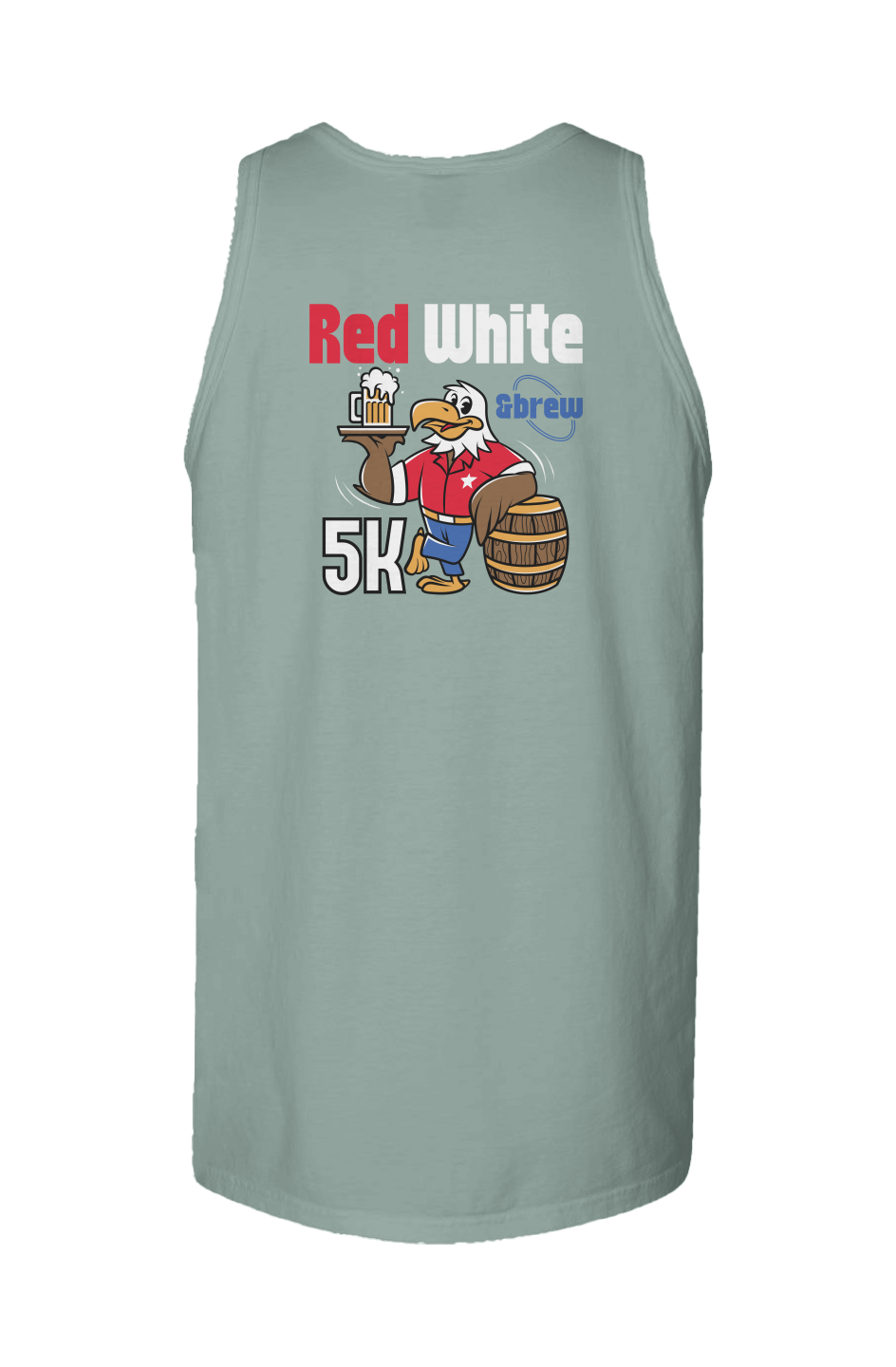 Red White & Brew 5K Garment Dyed Unisex Tank Top