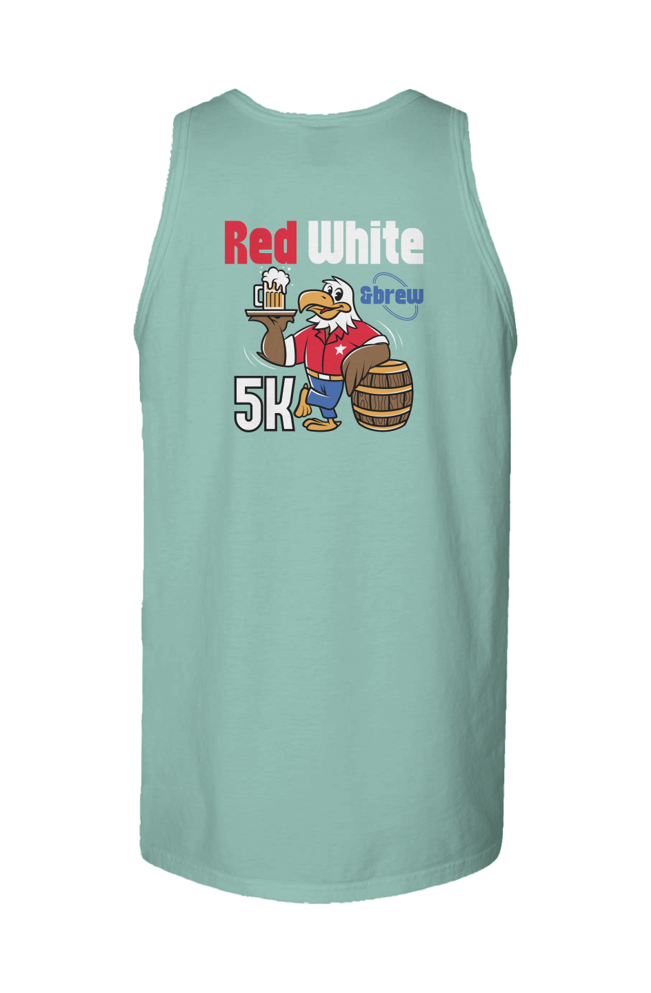 Red White & Brew 5K Garment Dyed Unisex Tank Top
