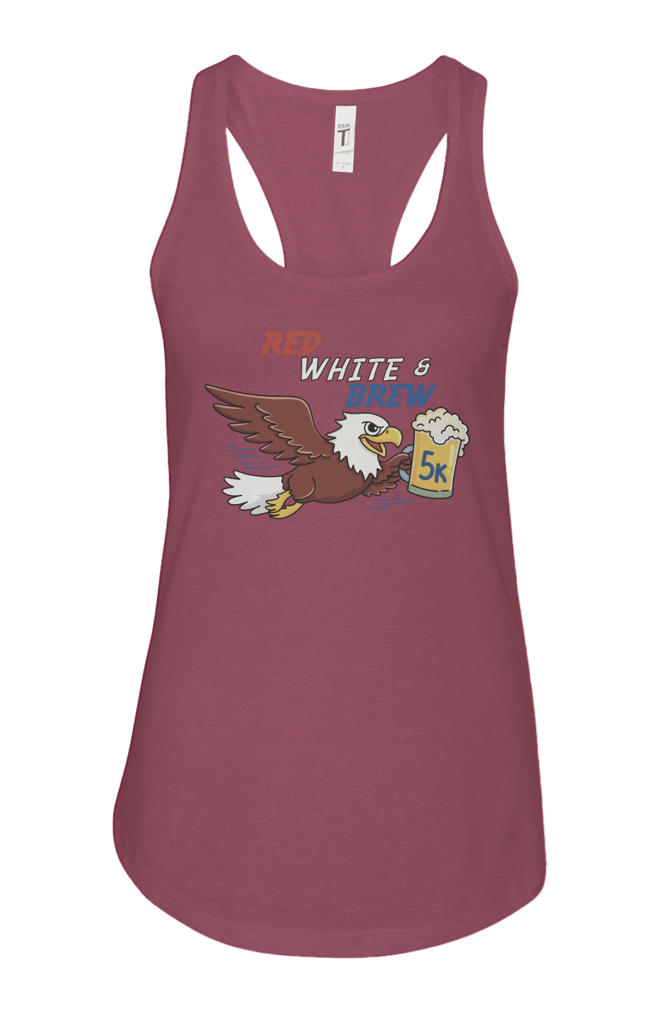 Red White & Brew 5K Ladies' Racerback Tank