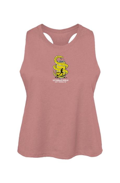 Cottonmouth Beer Relay Racerback Cropped Tank