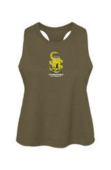 Cottonmouth Beer Relay Racerback Cropped Tank