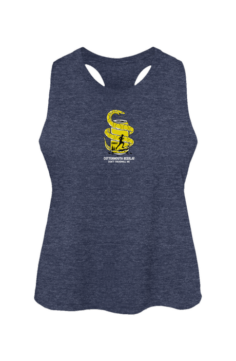 Cottonmouth Beer Relay Racerback Cropped Tank