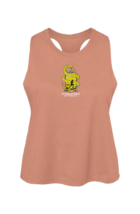 Cottonmouth Beer Relay Racerback Cropped Tank