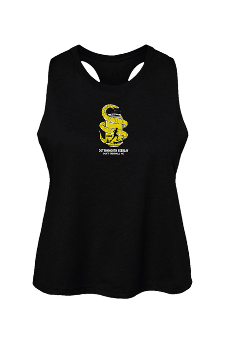 Cottonmouth Beer Relay Racerback Cropped Tank