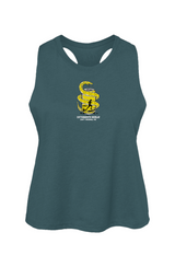 Cottonmouth Beer Relay Racerback Cropped Tank