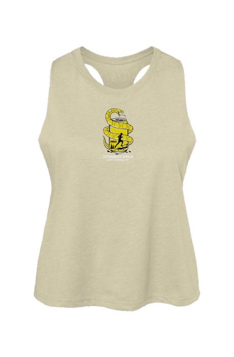Cottonmouth Beer Relay Racerback Cropped Tank