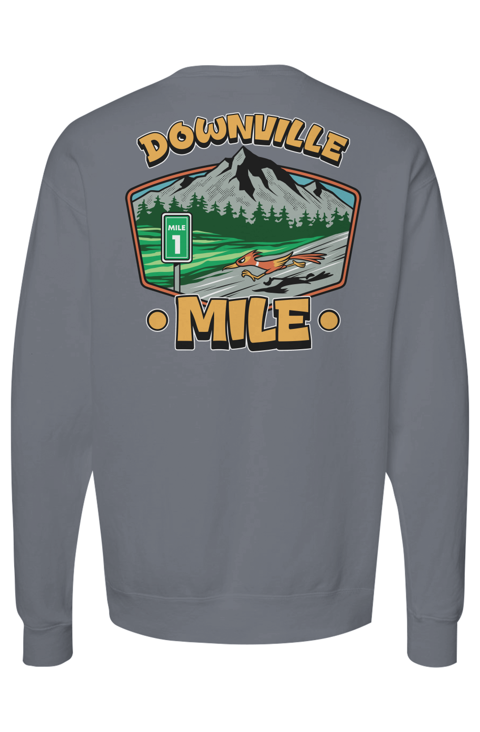 The Downville Mile Garment Dyed Unisex Crewneck Sweatshirt