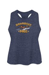 The Downville Mile Ladies' Racerback Cropped Tank
