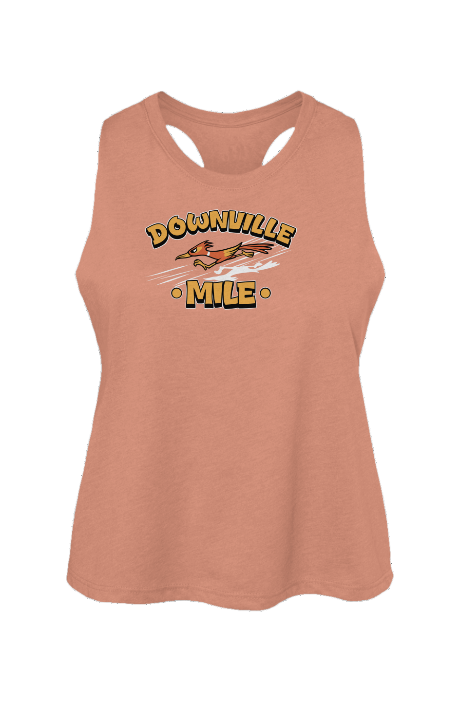The Downville Mile Ladies' Racerback Cropped Tank