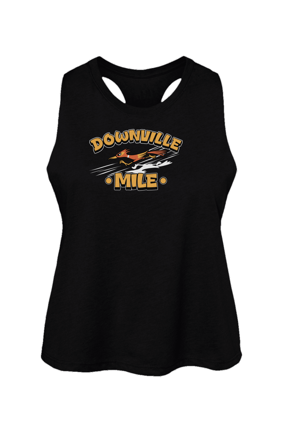 The Downville Mile Ladies' Racerback Cropped Tank