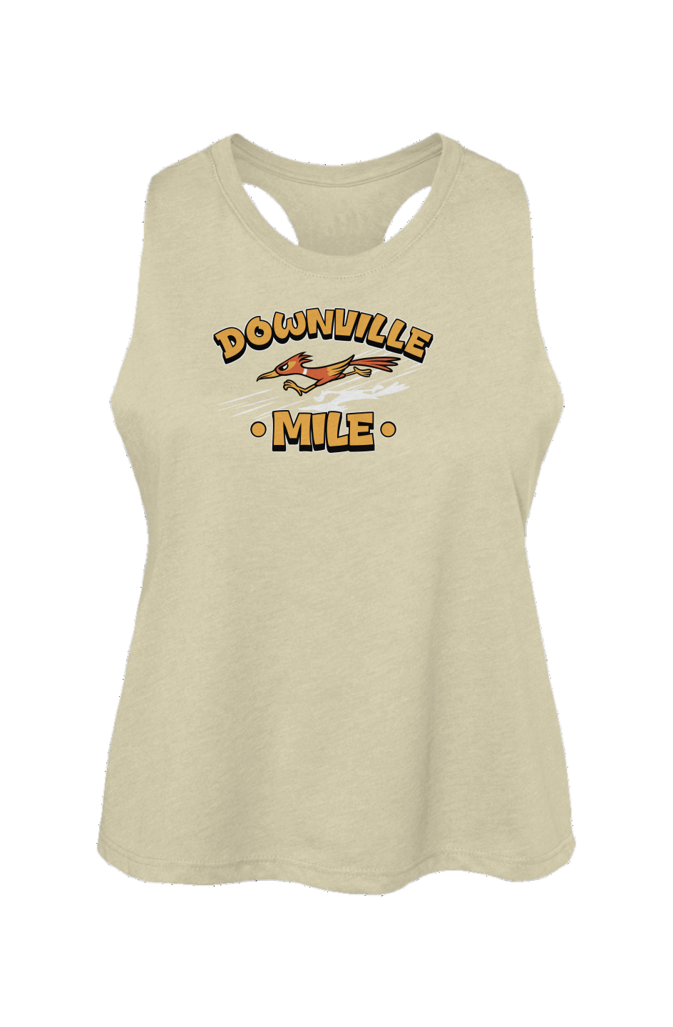 The Downville Mile Ladies' Racerback Cropped Tank