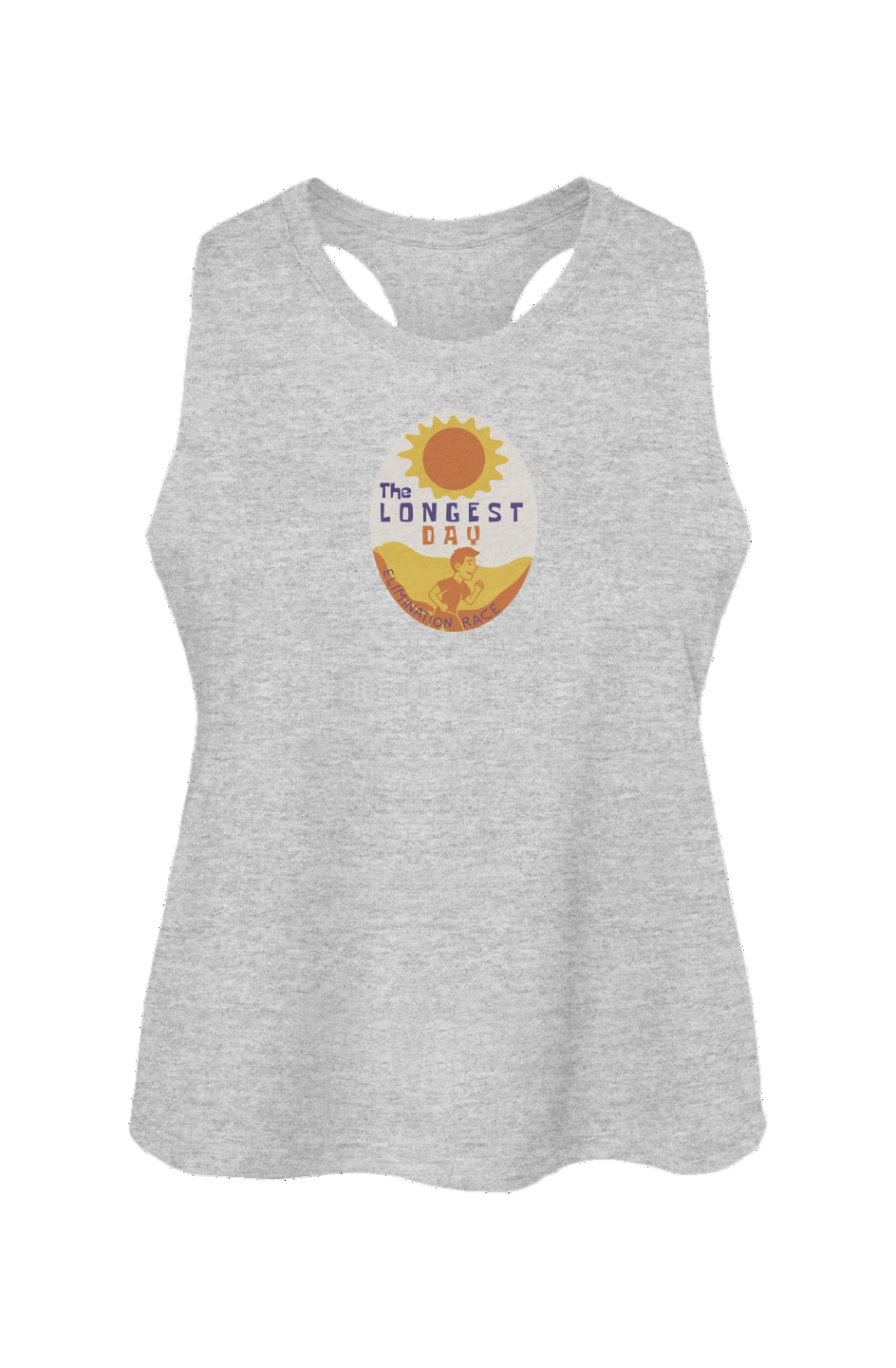 The Longest Day Ladies' Racerback Cropped Tank