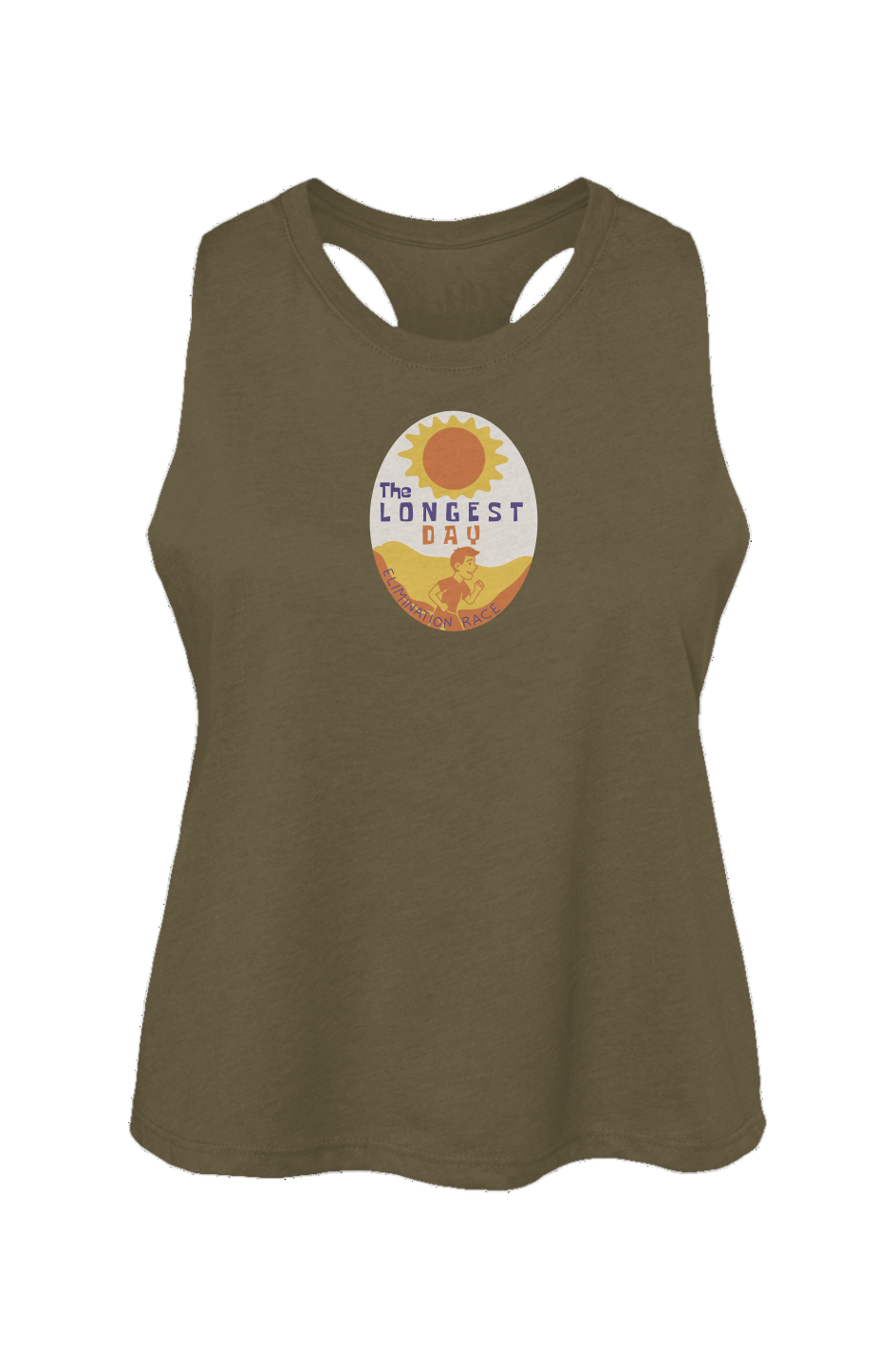 The Longest Day Ladies' Racerback Cropped Tank