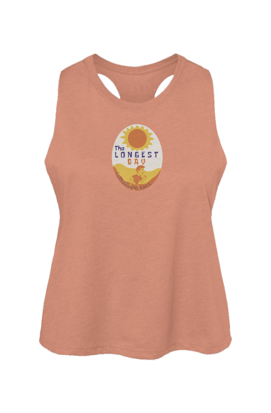 The Longest Day Ladies' Racerback Cropped Tank