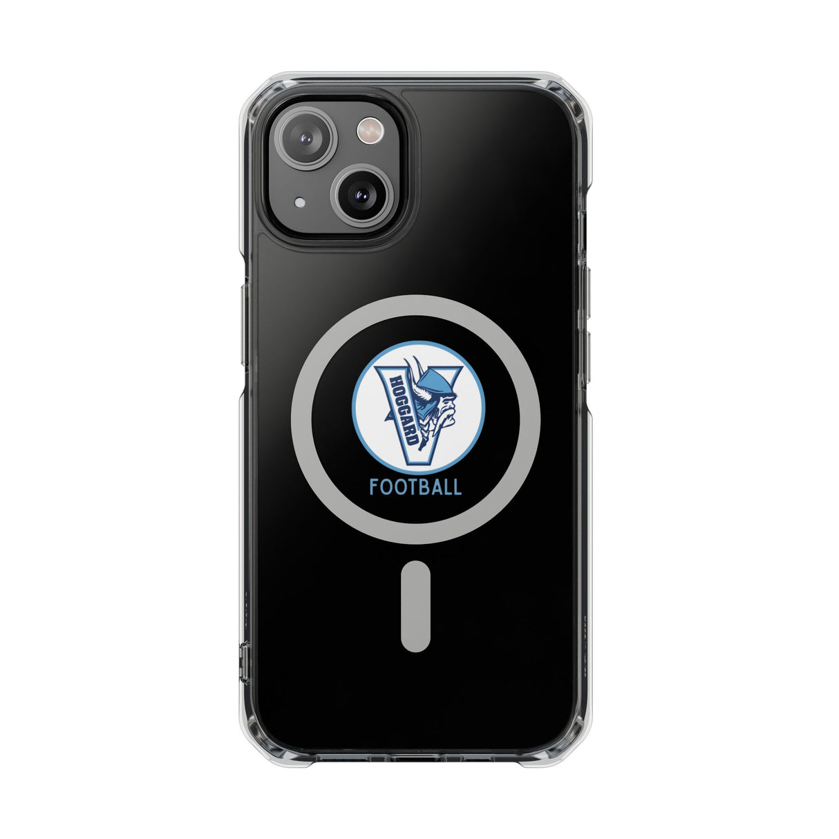 Hoggard Vikings Football Clear Magnetic MagSafe iPhone Case
