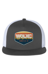WOLXC Cross Country Camp White Mesh Five-Panel Trucker Cap