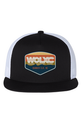 WOLXC Cross Country Camp White Mesh Five-Panel Trucker Cap