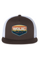 WOLXC Cross Country Camp White Mesh Five-Panel Trucker Cap