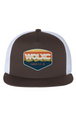 WOLXC Cross Country Camp White Mesh Five-Panel Trucker Cap
