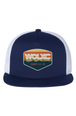 WOLXC Cross Country Camp White Mesh Five-Panel Trucker Cap