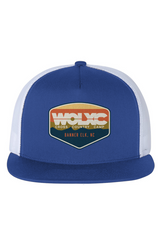 WOLXC Cross Country Camp White Mesh Five-Panel Trucker Cap