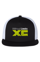 WOLXC Cross Country Camp White Mesh Five-Panel Trucker Cap