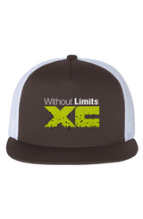WOLXC Cross Country Camp White Mesh Five-Panel Trucker Cap