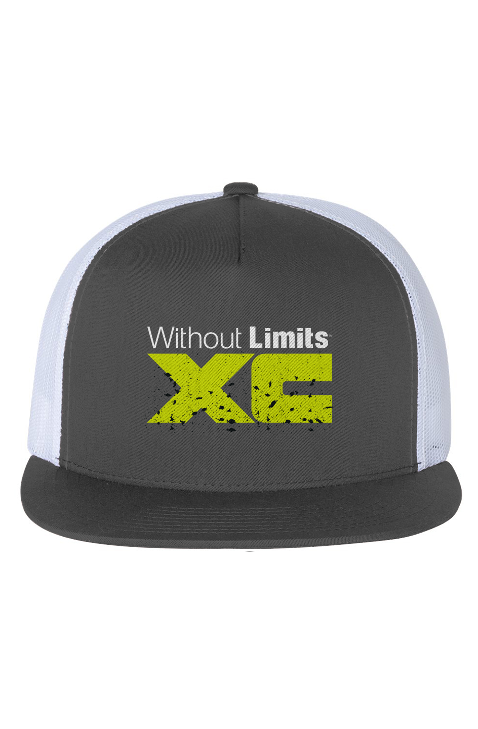 WOLXC Cross Country Camp White Mesh Five-Panel Trucker Cap