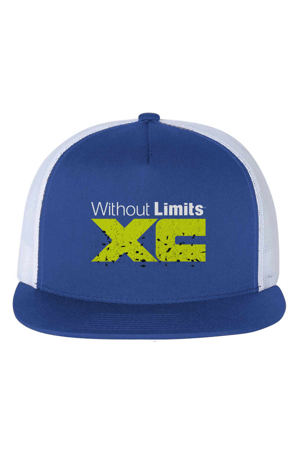 WOLXC Cross Country Camp White Mesh Five-Panel Trucker Cap